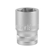 Douille 1/2" 6 pans 19mm chrome vanadium - INVENTIV
