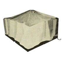 Housse salon bas 4 places 145x136x75cm beige - INVENTIV
