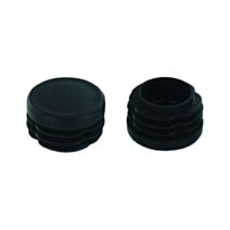 Set de 4 patins rentrants Ø22/23 mm plastique noir - INVENTIV