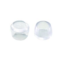 Set de 4 patins enveloppants Ø20 mm plastique transparent - INVENTIV