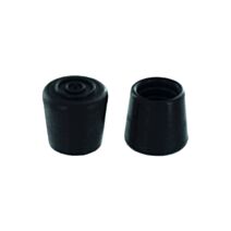 Set de 2 patins enveloppants Ø30 mm caoutchouc noir - INVENTIV