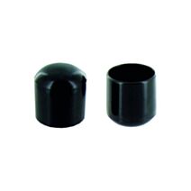 Set de 8 patins enveloppants Ø14 mm plastique noir - INVENTIV