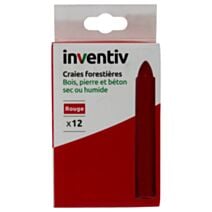 12 craies forestières rouges - INVENTIV
