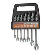 clé mixte à cliquet de sept tailles différentes - MR BRICOLAGE