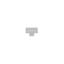 Bouton meuble Contemporain Zamak Blanc Brillant 30x20x16mm - B BEAUTY