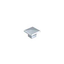 Bouton meuble Contemporain Zamak Chromé 32x32x22mm - B BEAUTY