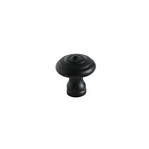 Bouton meuble Style Acier Noir ø35mm h36mm - B BEAUTY