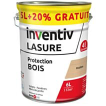 Lasure 4 ans incolore 5 L+20% - INVENTIV