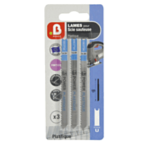 3 lames scie sauteuse en U plastique - B POWER