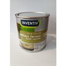 Sous-couche métaux ferreux anti rouille 0,5 L - INVENTIV