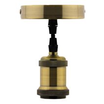 Kit de suspension métal cordon en textile cuivre - ELEXITY