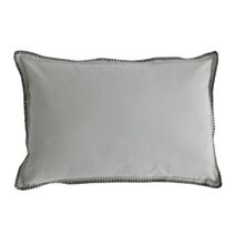 Coussin coton Copacabana 60 x 40 cm gris - DECOSTARS
