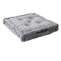 Coussin de sol avec poignée Elisa 40 x 40 x 3 cm gris - DECOSTARS