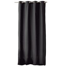 Rideau polyester Stella 135 x 240 cm gris - DECOSTARS
