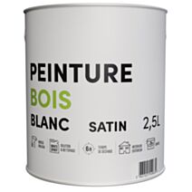 Peinture TDP glycéro bois microporeuse blanc 2,5 L - RECA