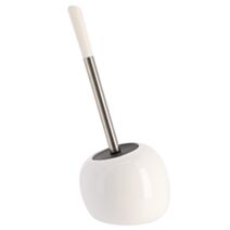 Brosse WC Grès Forme boule 14cm Blanc - TENDANCE