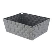 Panier dressing polyester 31,5 x 39 x 15 cm gris - TENDANCE