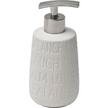 Distributeur à savon grès relax 430 mL - creme