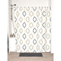 Rideau de douche PEVA 180 x 180 cm blanc Lima - TENDANCE