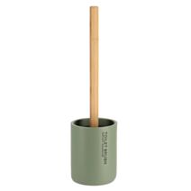 Brosse WC polyrésine bambou/kaki - TENDANCE