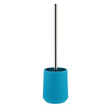 Brosse WC striée thermoplastique + caoutchouc vert bleu