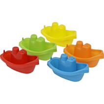 Set de 5 bateaux colore polypropylène pour le bain Enfantine
