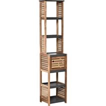 Colonne 1 porte acacia/MDF Element - TENDANCE