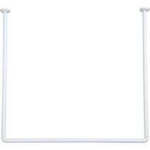 Barre d'angle alu Blanc 80x80x80cm - TENDANCE