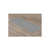 Tapis microfibre double vasque 50 x 120 cm gris clair - TENDANCE
