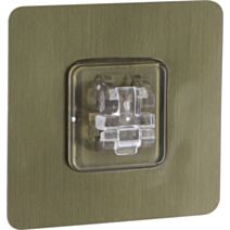 Carte adhésive PVC + crochet Argent 0,10cm - TENDANCE