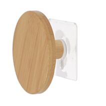 Patère sticker en bambou Ø8,5 cm