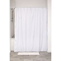 Rideau de douche microfibre 180 x 200 cm blanc - TENDANCE