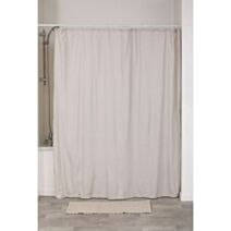 Rideau de douche polyester 180 x 200 cm beige - TENDANCE