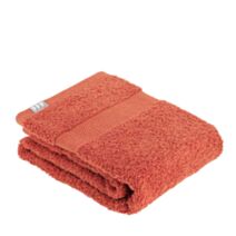 Serviette de bain 50x90cm 100% coton terracotta - TENDANCE