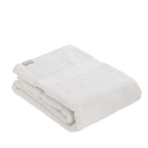 Serviette de bain 50x90cm 100% coton blanc - TENDANCE