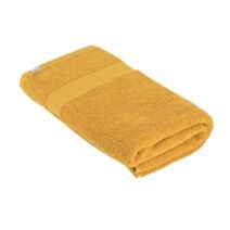 Serviette de bain 90x150cm 100% coton moutarde - TENDANCE