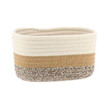 Corbeille 19x11x10cm naturel/marron - TENDANCE