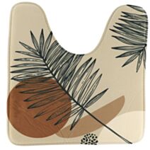 Tapis contour WC microfibre imprimé Reconnect 45 x 50 cm - TENDANCE
