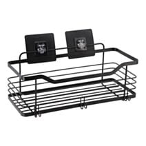 Panier rectangulaire métal noir mat 15,5cm - TENDANCE