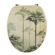 Abattant WC MDF 18" imprimé design et bois - TENDANCE