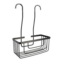 Serviteur de douche acier inoxydable noir 12,6cm - TENDANCE