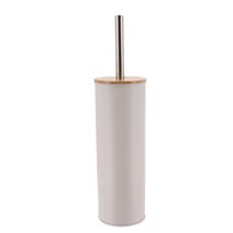 Brosse WC Métal Bambou Gris clair 9,6cm - TENDANCE