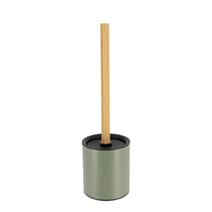 Brosse WC métal bambou kaki 10,2cm - TENDANCE