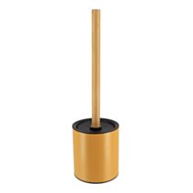 Brosse WC métal bambou Moutarde 10,2cm - TENDANCE