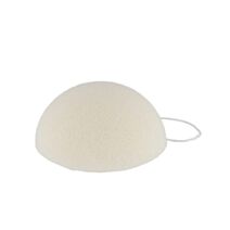 Éponge konjac forme ronde 7,5cm blanc - TENDANCE