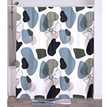 Rideau de douche PEVA 180 x 180 cm Flowers - TENDANCE