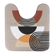 Tapis contour WC microfibre imprimé Trendy 45 x 50 cm - TENDANCE