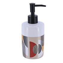 Distributeur à savon dolomite rond imprimé Trendy 320 mL - TENDANCE