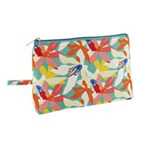 Trousse de maquillage Moorea polyester imprimée zippée multicolore - TENDANCE
