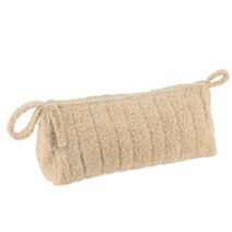 Trousse maquillage coton effet velours 5cm naturel - TENDANCE